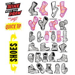 How to THINK when you draw SHOE ANGLES!
