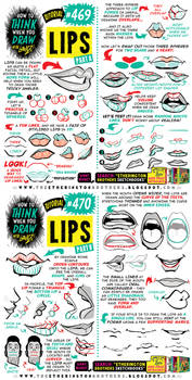 How to THINK when you draw LIPS tutorial!