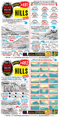 How to THINK when you draw HILLS tutorial!