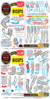 How to THINK when you draw BICEPS tutorial!