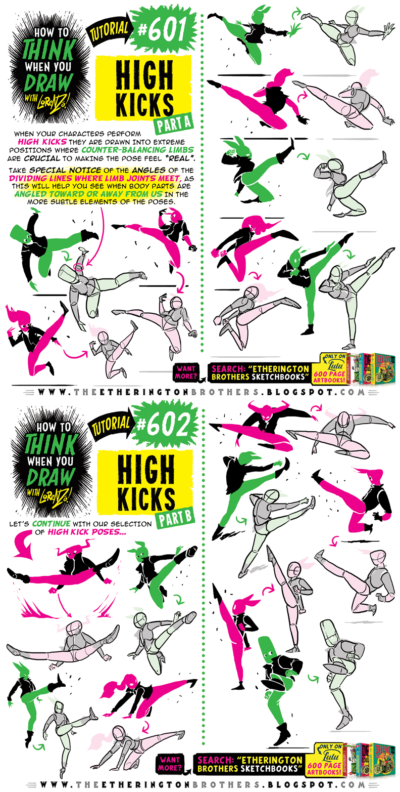 Quick Draw Hgh Ropes How to THINK when you draw HIGH KICKS tutorial! by EtheringtonBrothers ...