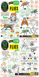 How to THINK when you draw FLIES tutorial!