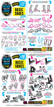 How to THINK when you draw BASIC SHOES tutorial!
