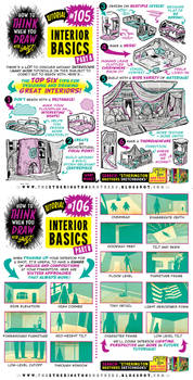 How to THINK when you draw INTERIOR BASICS!