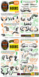 How to THINK when you draw HORNS tutorial!