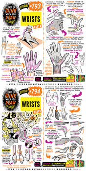 How to THINK when you draw WRISTS tutorial!