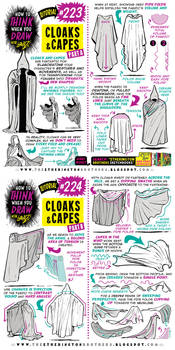 How to THINK when you draw CLOAKS and CAPES!!!