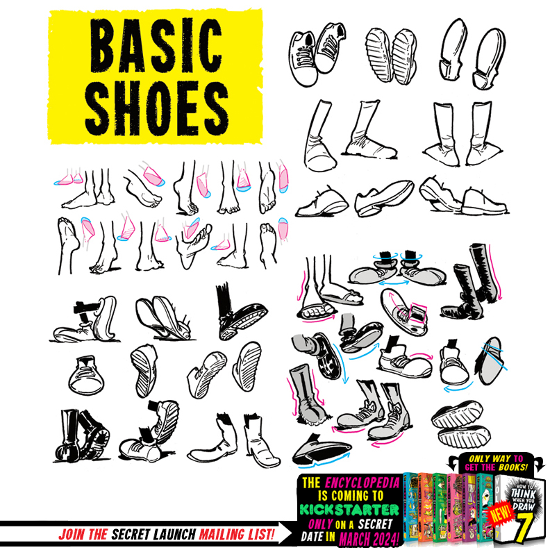 Sbasic Shoe Drawing How to THINK when you draw BASIC SHOES! by EtheringtonBrothers on ...