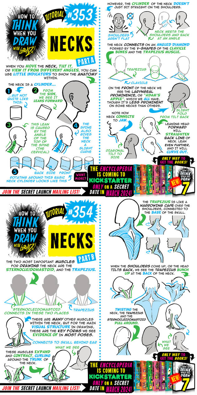 How To Think When You Draw Necks Tutorial By Etheringtonbrothers On How To Think When You Draw Necks Tutorial By Etheringtonbrothers On