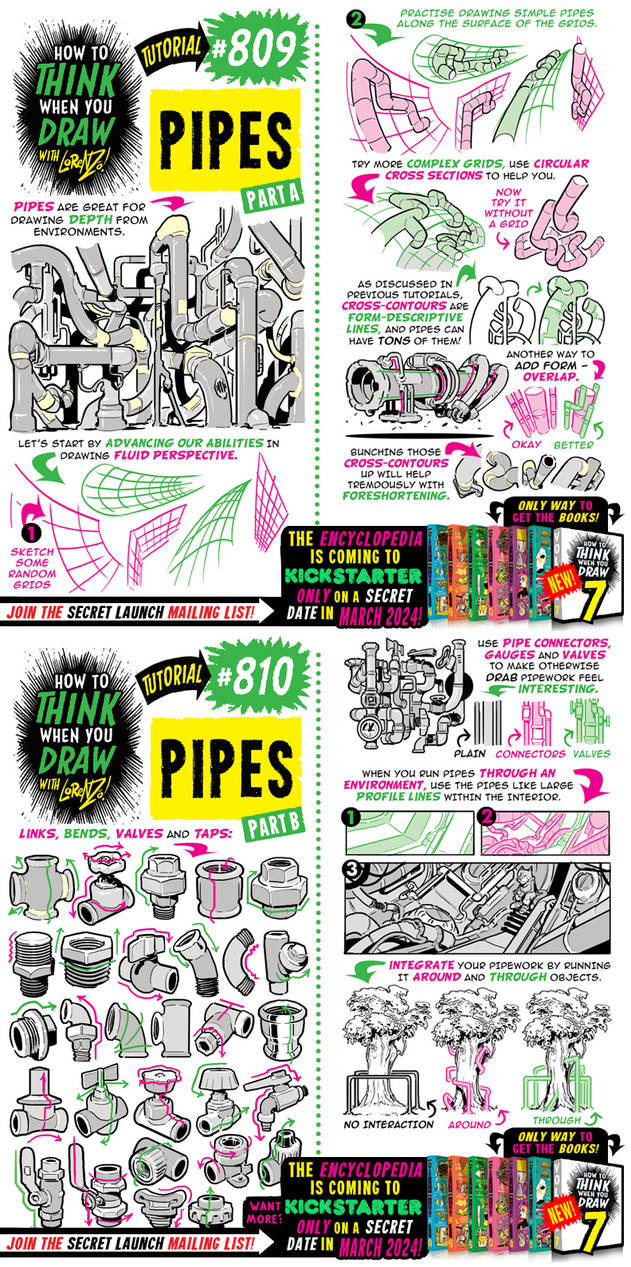 Tutorial How To Make Letters Using Pipe Drawings How to THINK when you draw PIPES tutorial! by EtheringtonBrothers on ...