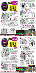 How to THINK when you draw HIGH COLLARS tutorial!