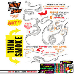 How to THINK when you draw THIN SMOKE quick tip!