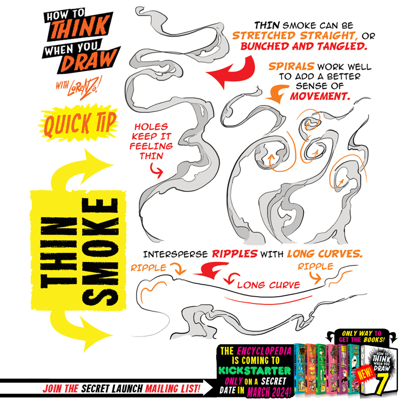 Smoke Reference Drawing How to THINK when you draw THIN SMOKE quick tip! by EtheringtonBrothers ...