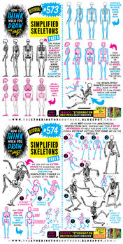 How to THINK When You Draw SKELETONS tutorial!
