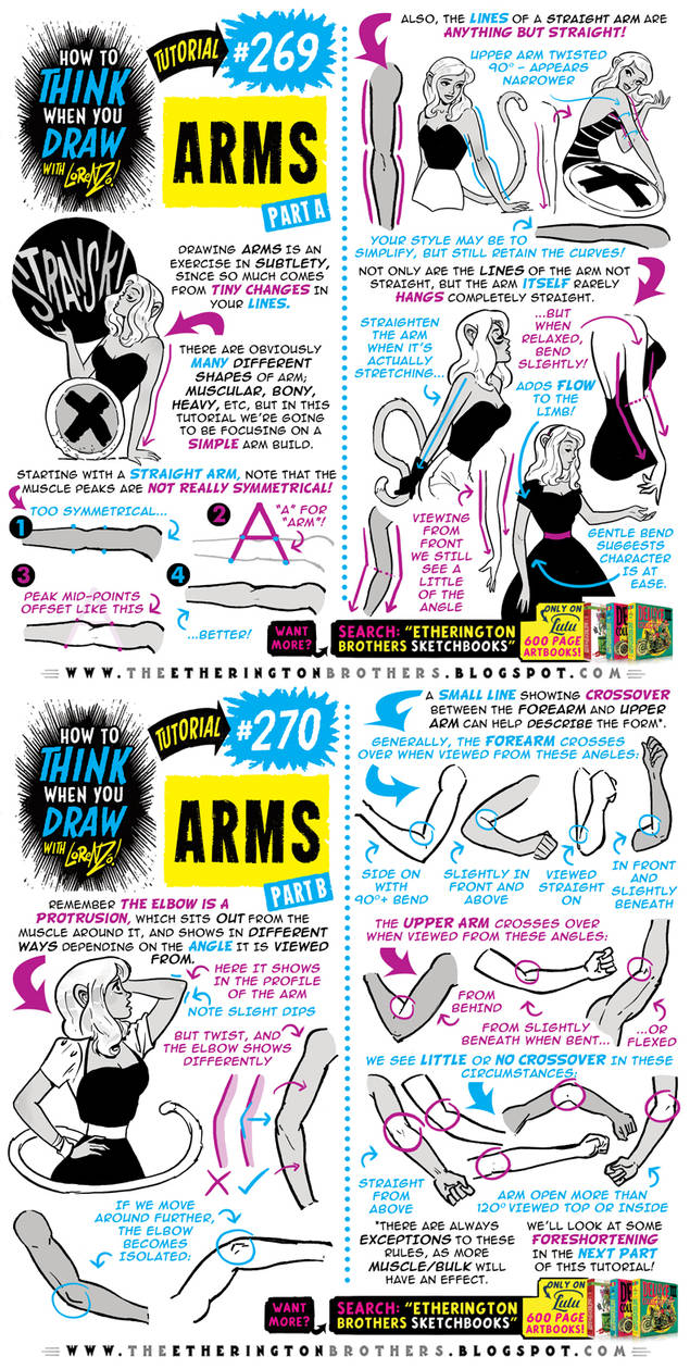 How toTHINK When You Draw ARMS part 1! by EtheringtonBrothers on DeviantArt