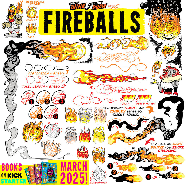 Fireball Tutorial Art How to THINK When You Draw FIREBALLS... by EtheringtonBrothers on ...