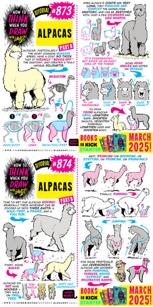 ALPACAS from my tutorials BOOKS...
