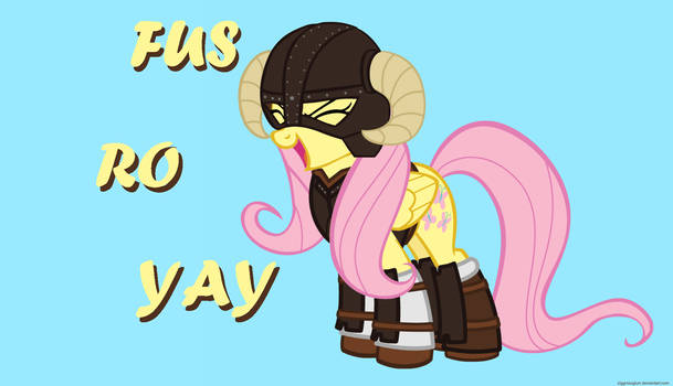 FlutterShy - Fus Ro Yay - Flutterborn