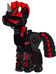 My Fallout Equestria Oc in Steel Rangers armor