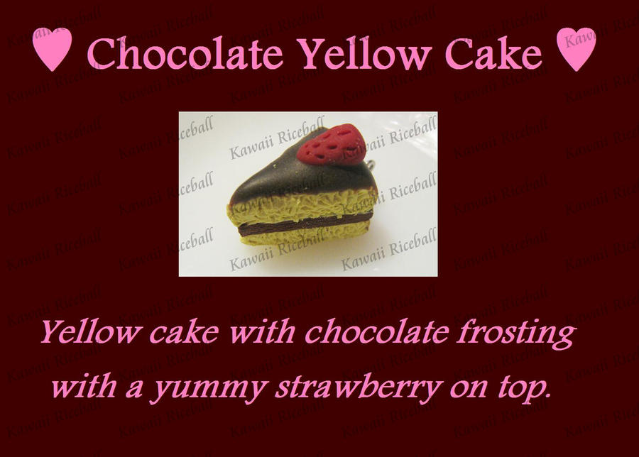 Chocolate Yellow Cake Charm