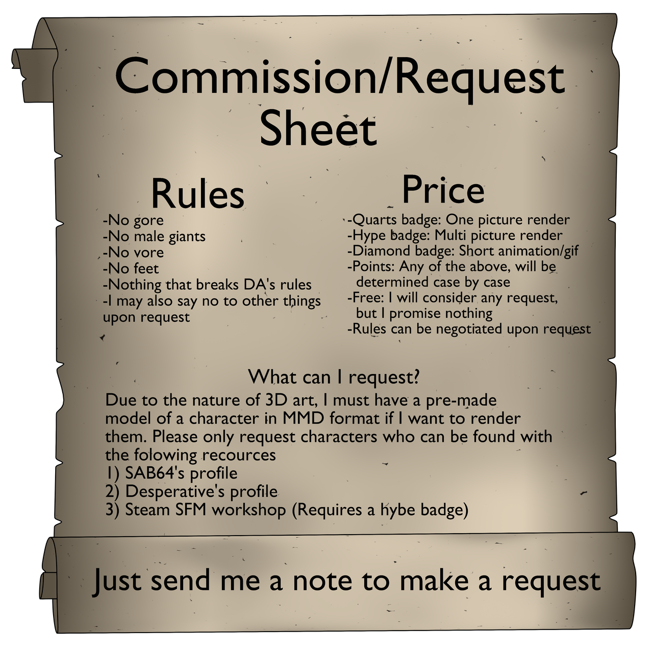 Commission/Request Sheet by StudioLaptop on DeviantArt
