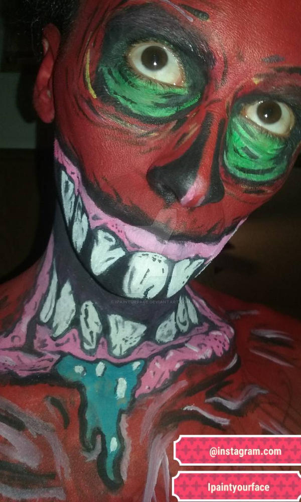 Zombie pop art make up 