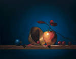 apples, grapes and brass by David-McCamant