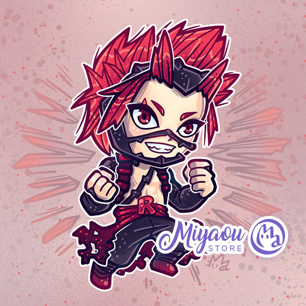 Kirishima Eijiro / Red Riot - BNHA Chibi by MiyaouArt on DeviantArt