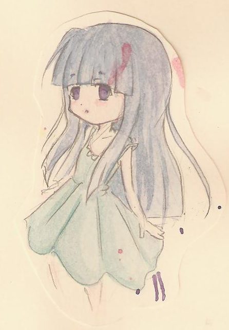 Watercolor Rika-chan