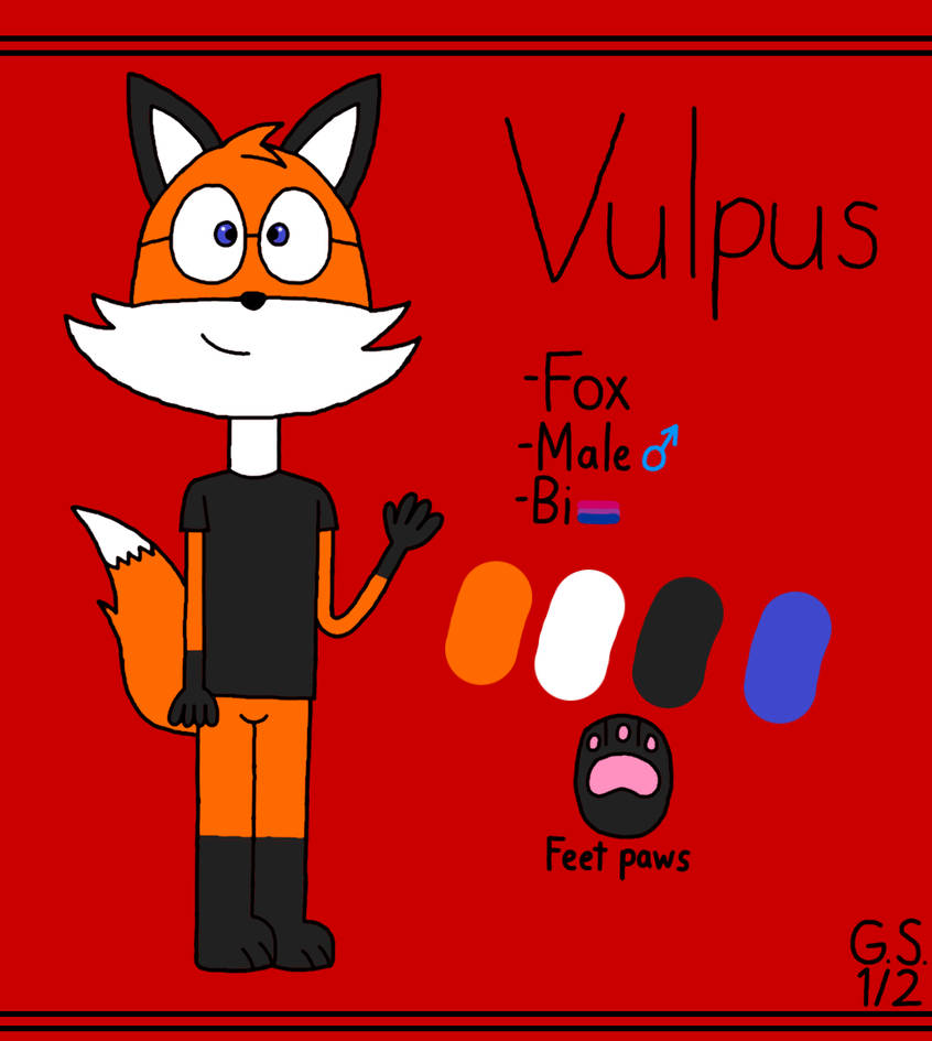 Vulpkanin Ref Vulpus (UPDATED REF SHEET) by ItzGarrehandro on DeviantArt