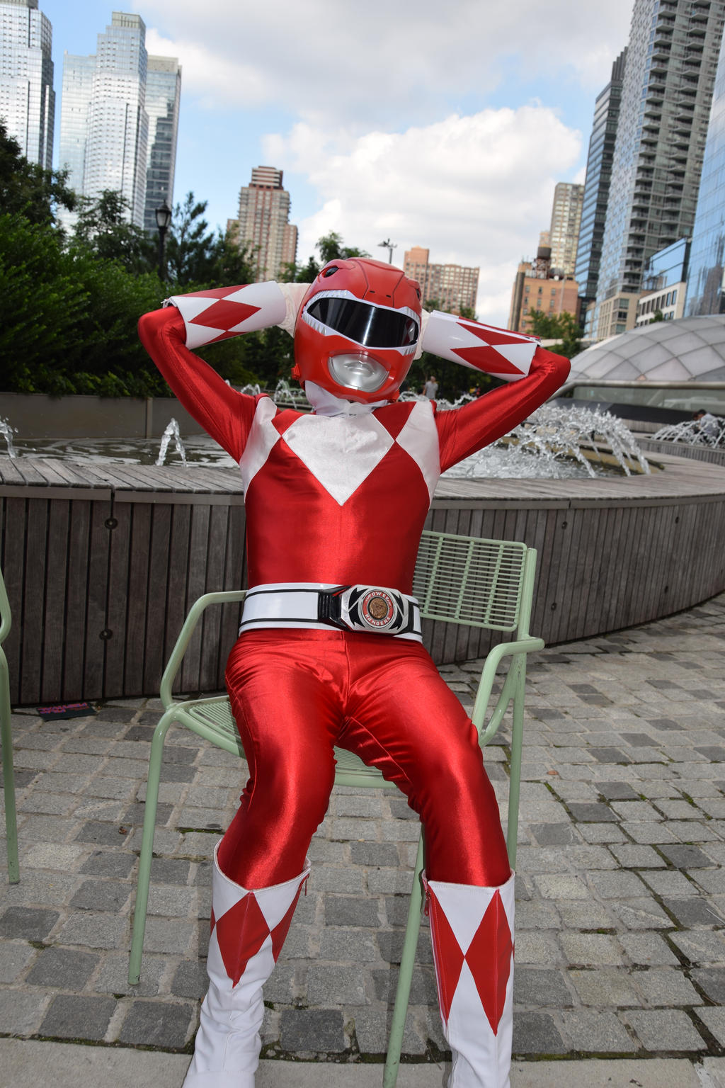 Relaxed Red Ranger by Kronos2501 on DeviantArt