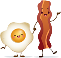 PNG Kawaii egg and bacon by TaylorSweezy on DeviantArt