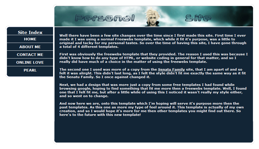 Website Layout by CloudSenatu on DeviantArt