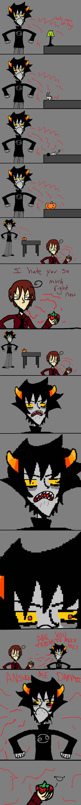 IN WHICH KARKAT GETS MAD AT INANIMATE OBJECTS.