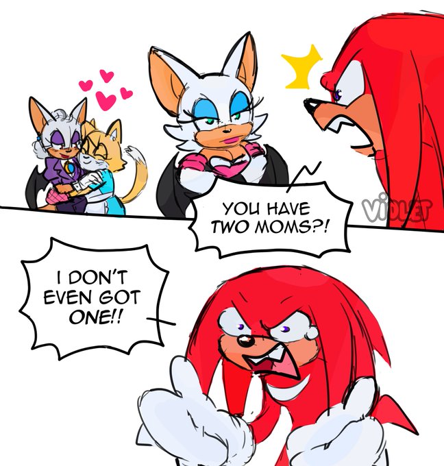 Rouges Workout Comic Rouge has 2 Moms by INVADERZIMFAN100000 on DeviantArt