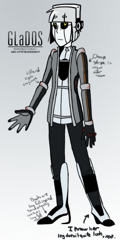 Human-ish GLaDOS by cozylittleartblog on DeviantArt