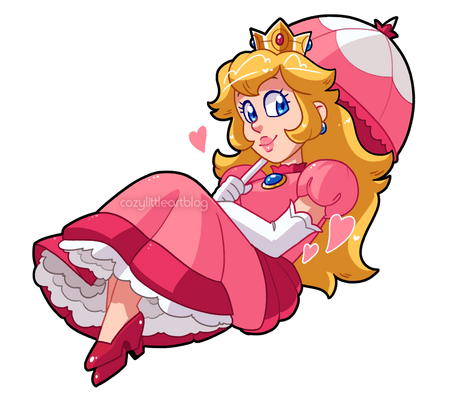 princess peach! (keychain/sticker)