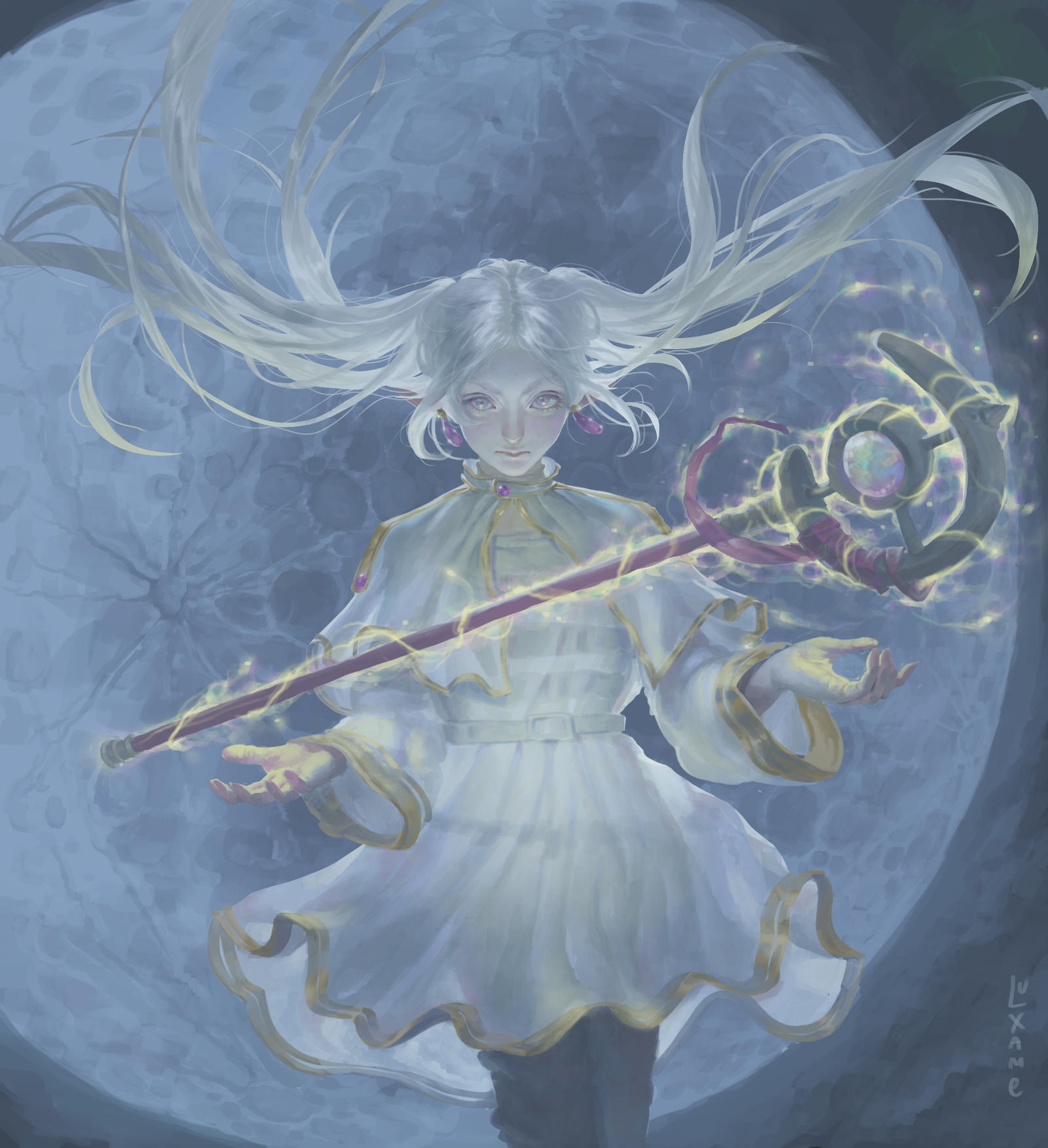 Freran Frieren Front Of A Mage by LuXame on DeviantArt