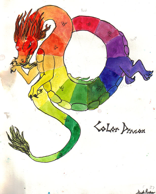 Color Wheel Dragon by YellowVraptor on DeviantArt
