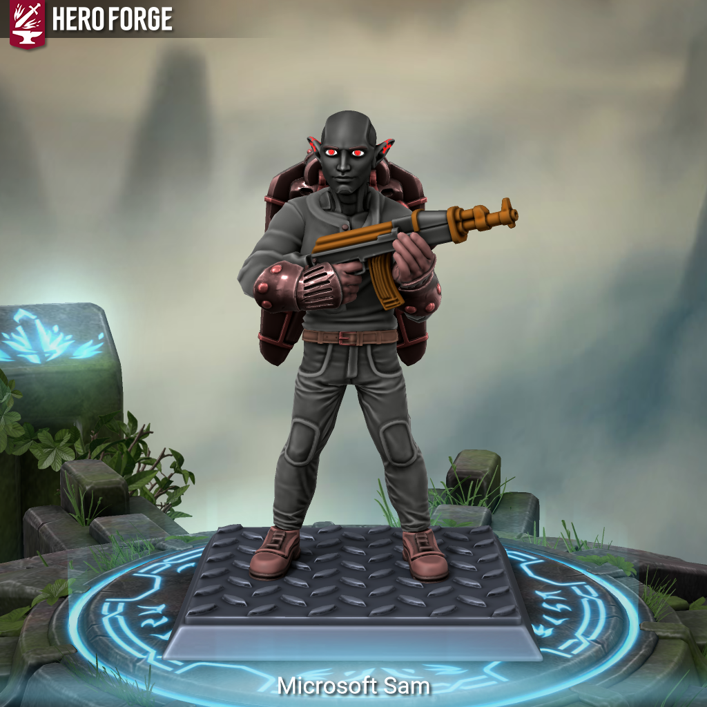 Microsoft Sam (My take, Hero Forge) by nitrogenerationz on DeviantArt