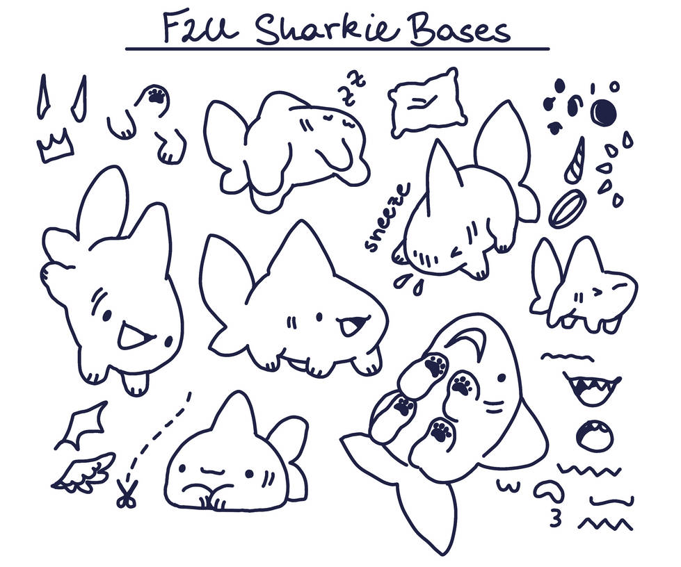 Creative Shark' Base F2U Sharkie Base by lemonscribs on DeviantArt