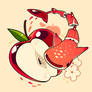 Red apple whale shark