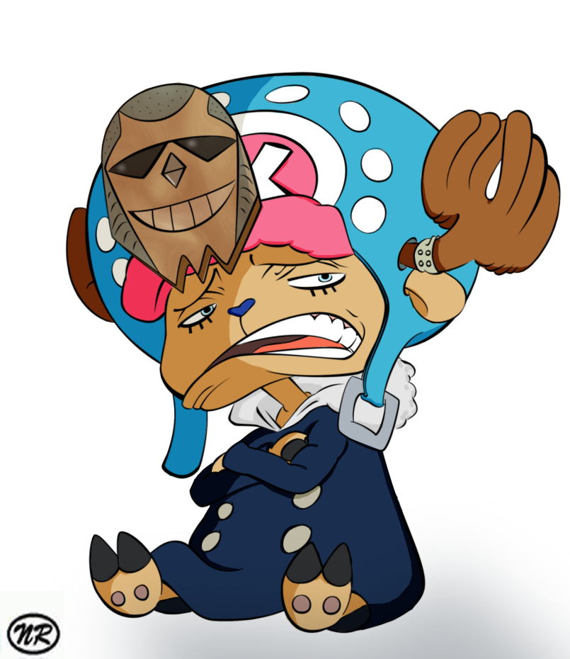 Bonnet Parodie One Piece - Chopper et Franky