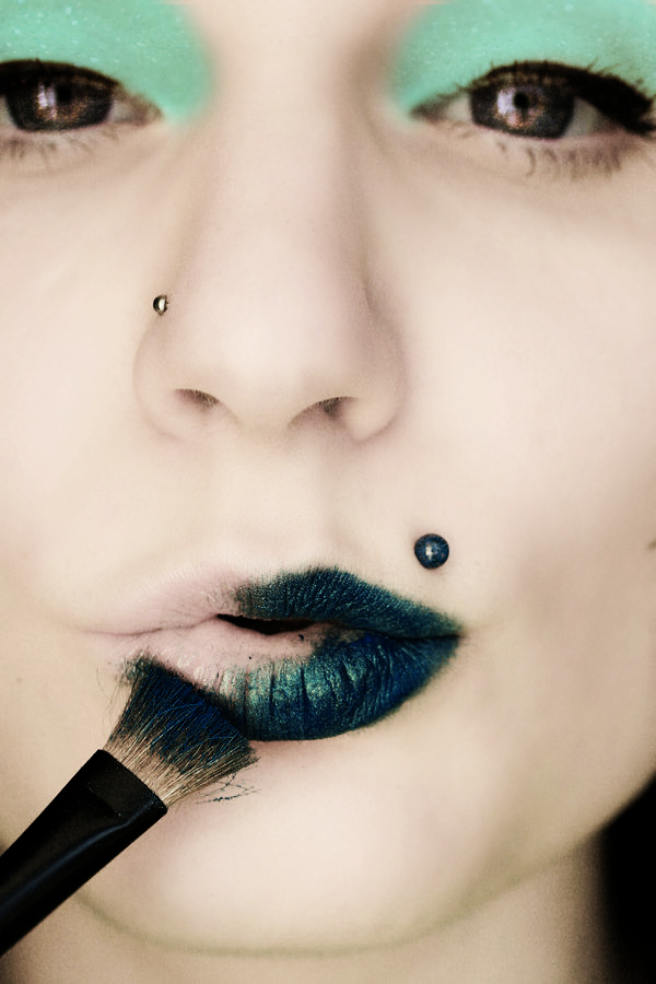 Girl with the Blue Lips