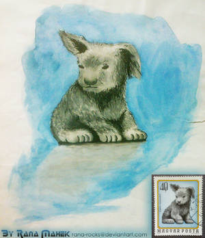 A doggy from a Postage Stamp