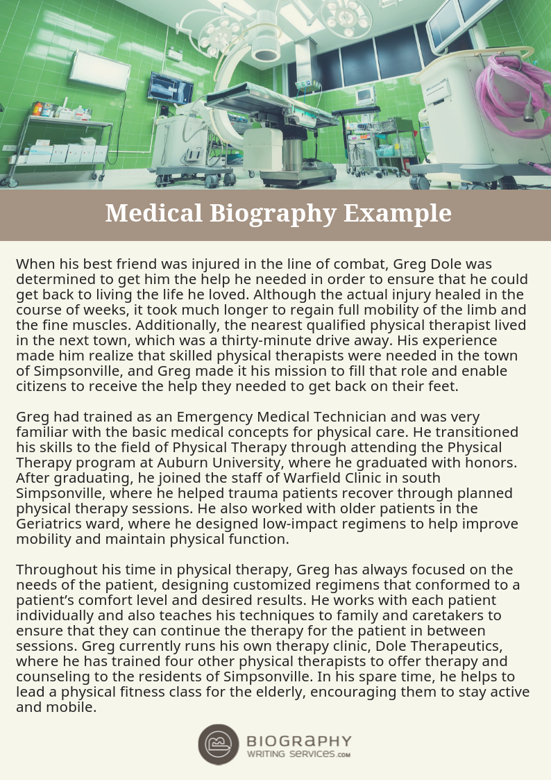 Medical Biography Examples by Example-samples-018 on DeviantArt