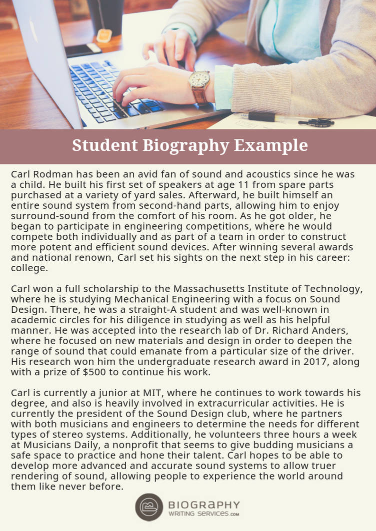 Student Biography Examples by Examplesamples018 on DeviantArt Student Biography Examples by Examplesamples018 on DeviantArt
