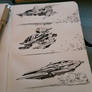 Spaceships sketches