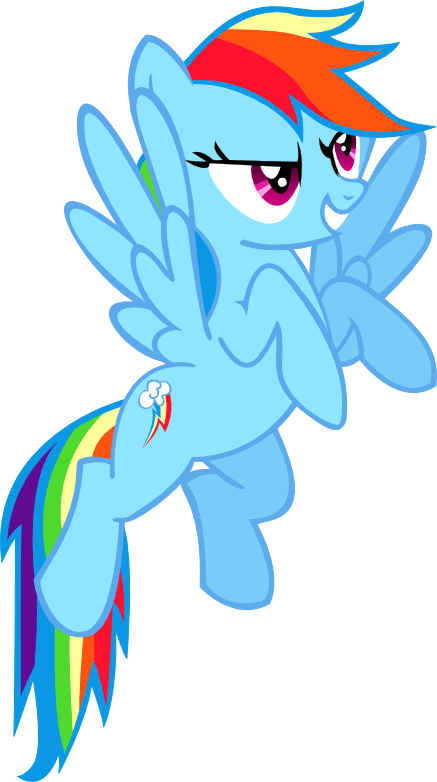 Rainbow Dash flying