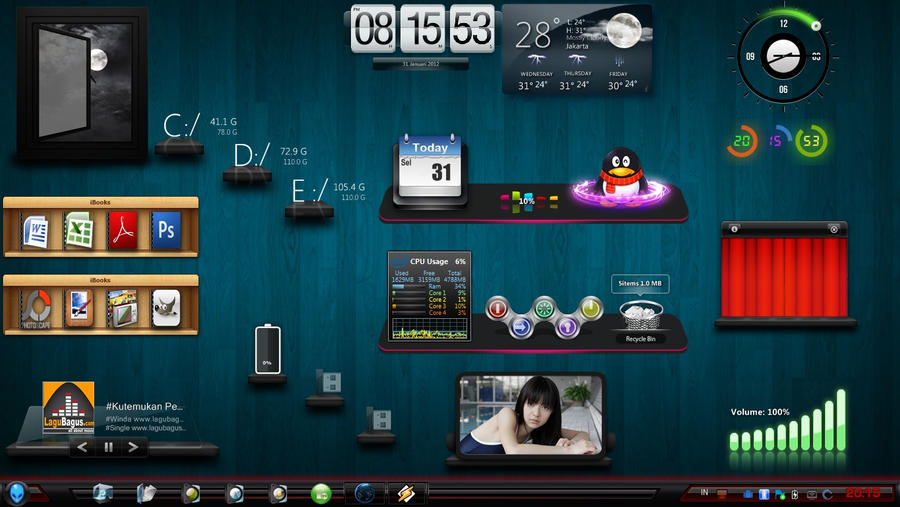 Fudget Desktop xwidget my desktop by IRXDESIGN on DeviantArt